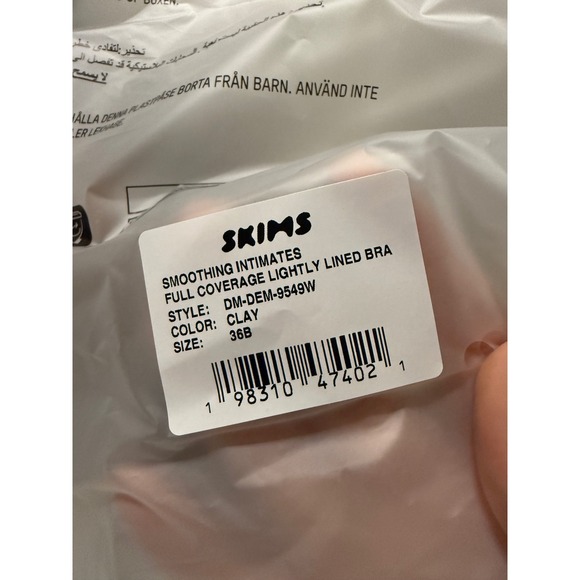 2/$30 NEW Skims Beige SMOOTHING‎ INTIMATES COVERAGE BRA Lightly Lined Underwire - Picture 11 of 16